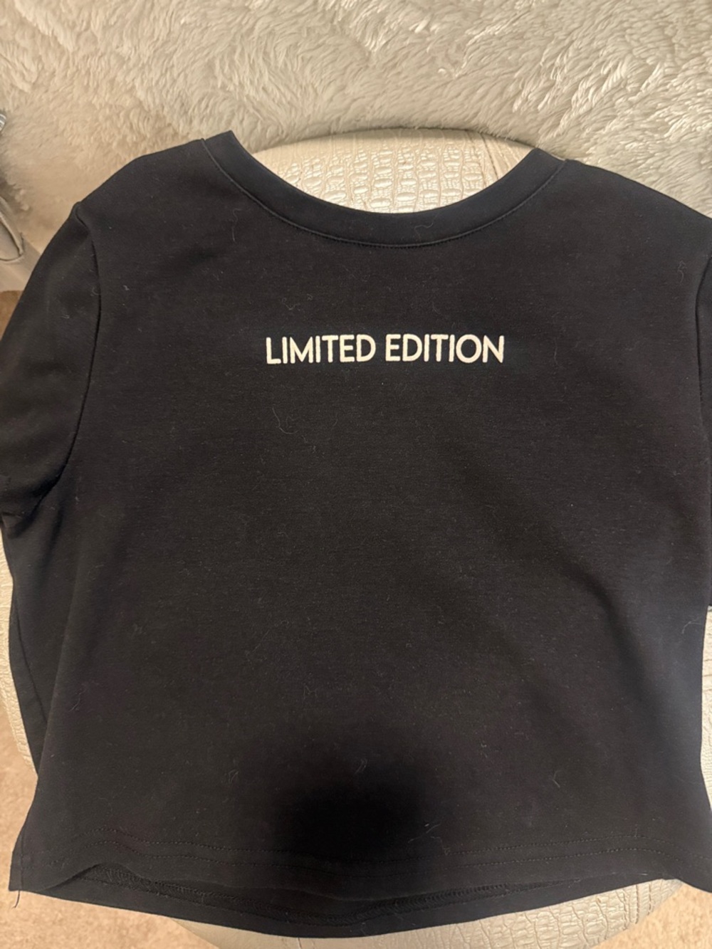 Tiger Mist Black Short Sleeve Top with "LIMITED EDITION" Graphic